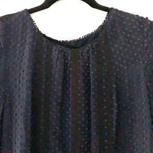 Jcrew velvet dot top